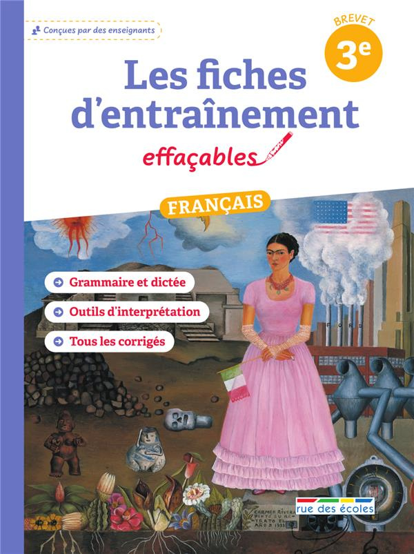 Les fiches d'entraînement effaçables français 3e