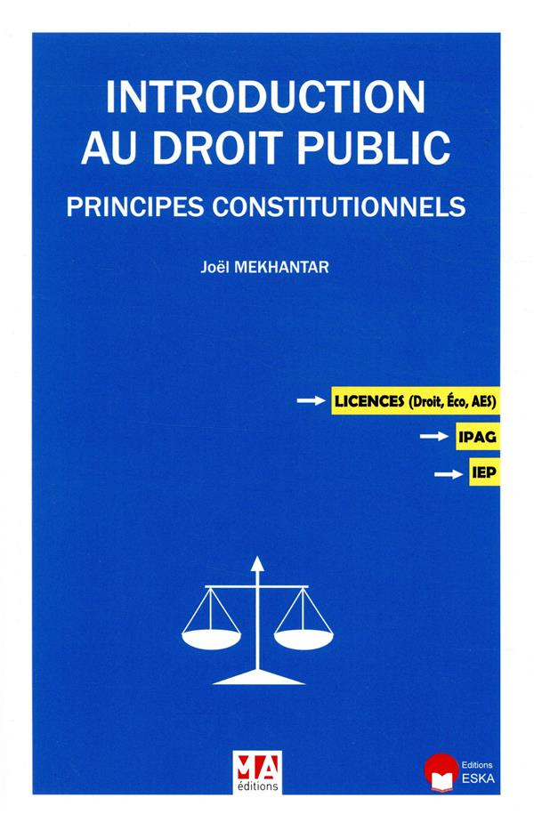 Introduction au droit public. Principes constitutionnels