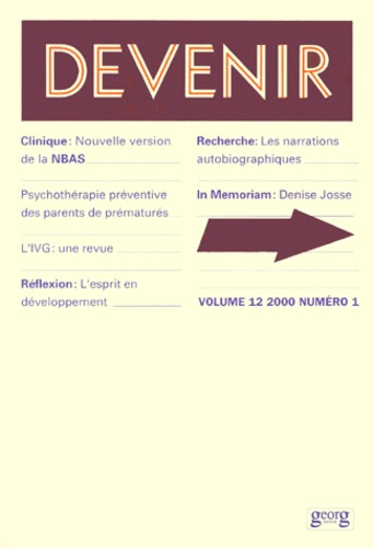 Devenir volume 12 n° 1/2000