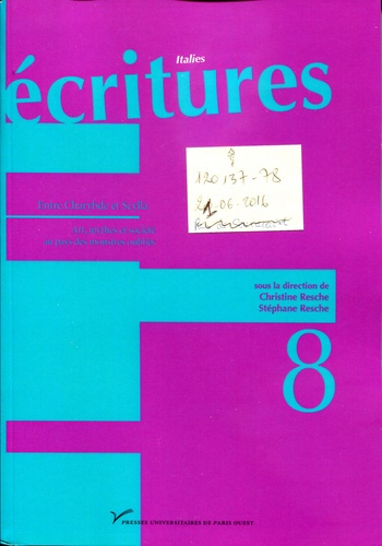 Ecritures N° 8 : Entre Charybde et Scylla. Art, mythes et société au pays des monstres oubliés