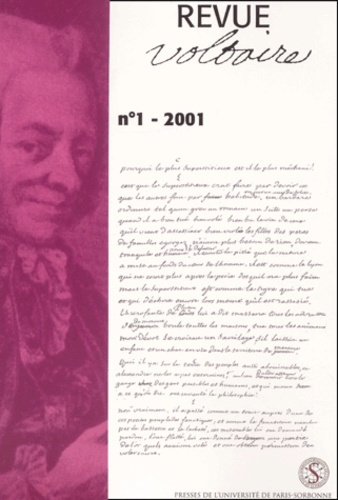 Revue Voltaire N° 1/2001 : Hommage à René Pomeau