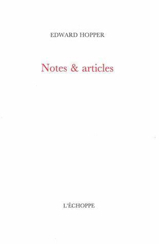 Notes & articles. Edition bilingue français-anglais