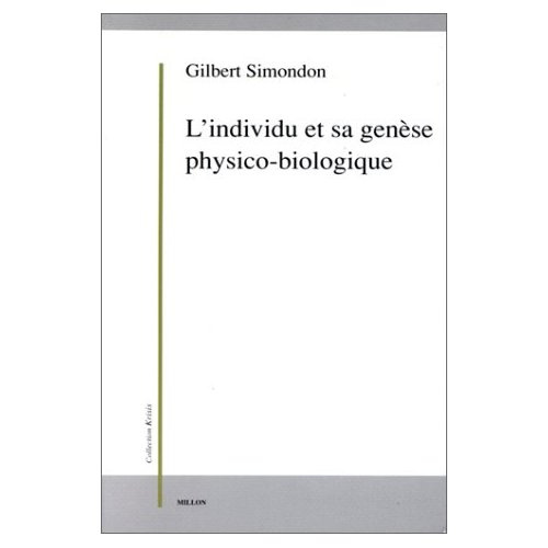 L'INDIVIDU ET SA GENESE PHYSICO-BIOLOGIQUE
