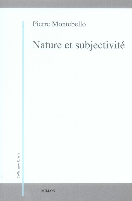 Nature et subjectivité