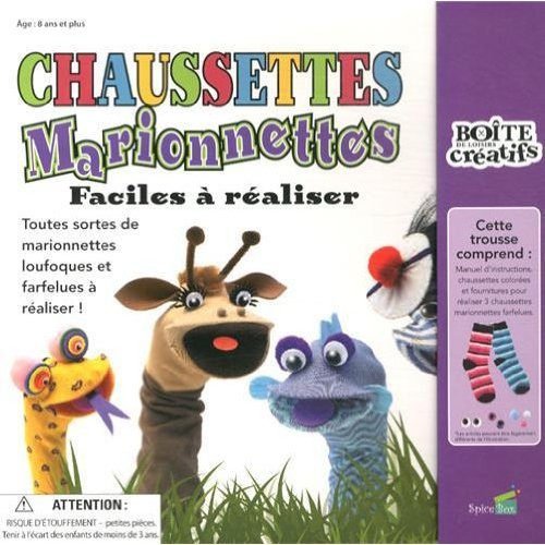 Coffret chaussettes marionnettes - Faciles à réaliser