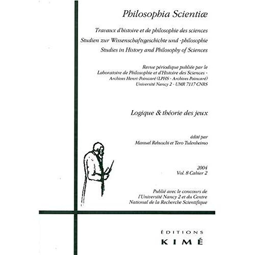 Philosophia Scientiae Volume 8 N° 2/2004 : Logique et théorie des jeux