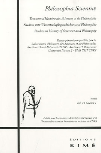 Philosophia Scientiae Volume 14 N° 1/2010