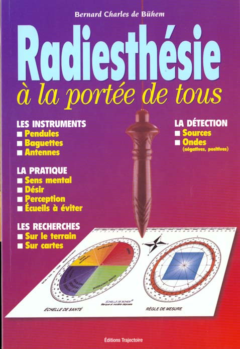 Radiesthésie à la portée de tous. De la théorie à la pratique, l'art d'utiliser le pendule et la bag