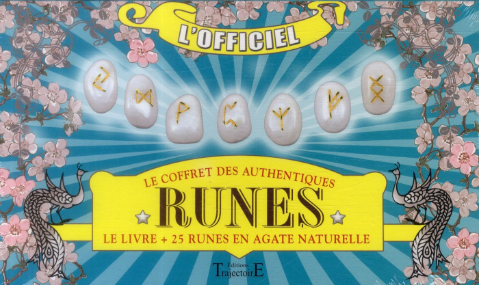 Le coffret des authentiques Runes. Livre   25 runes en agate naturelle