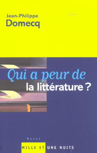 Qui a peur de la littérature ?