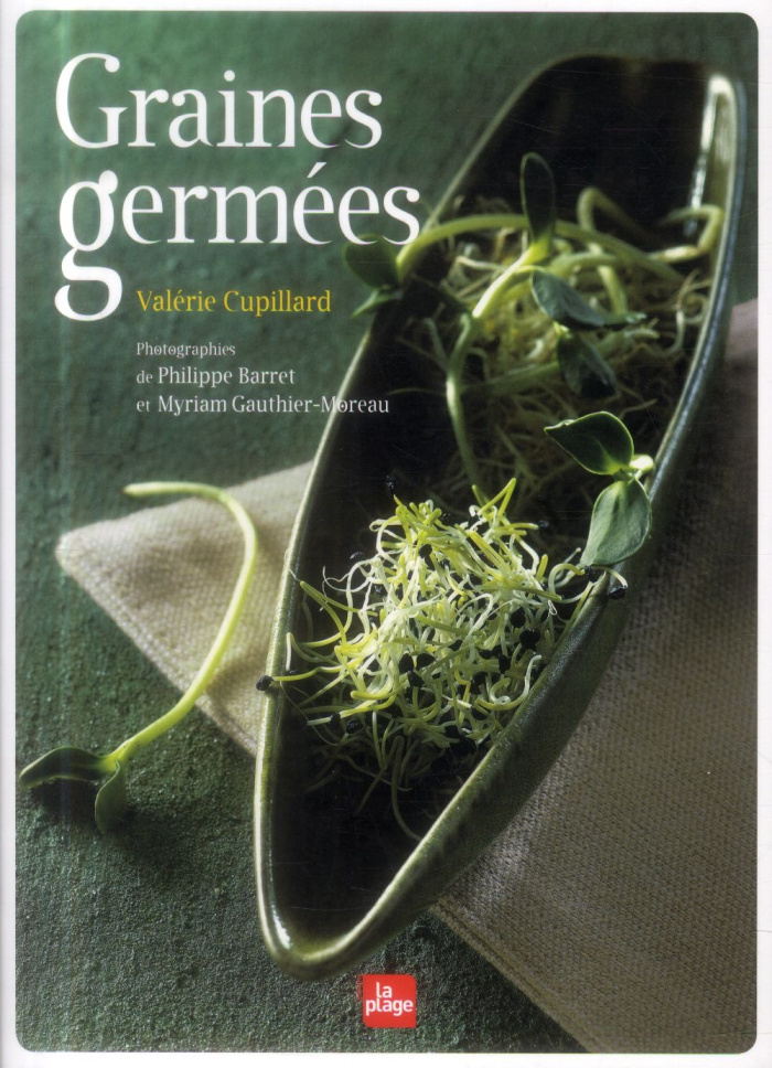 Graines germées. Pré-germination, jeunes pousses, jus d'herbes