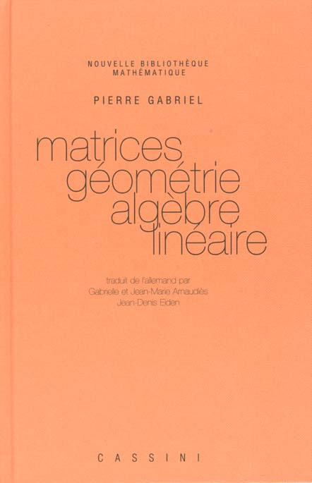 Matrices, géométrie, algèbre linéaire
