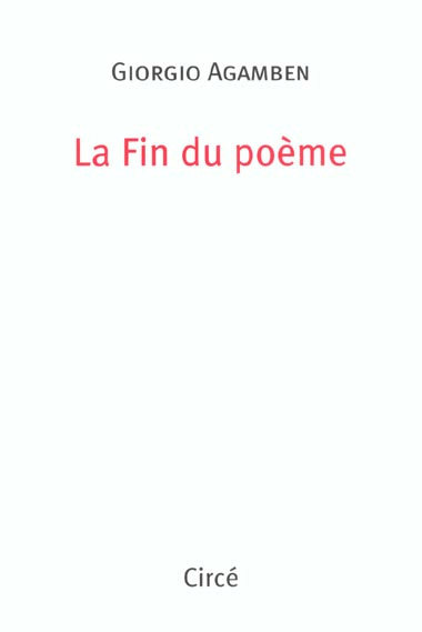 La fin du poème