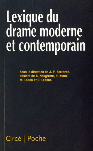 Lexique du drame moderne et contemporain