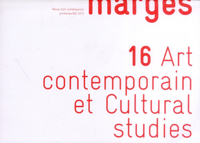 Marges N° 16 : Art contemporain et cultural studies