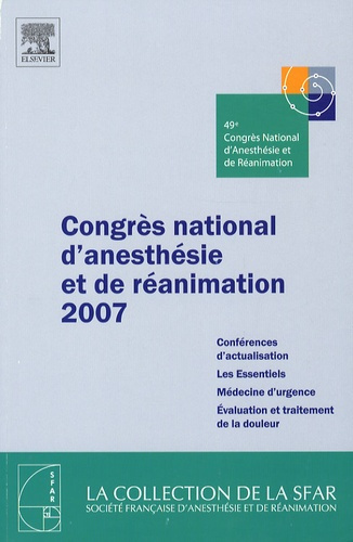Congrès national d'anesthésie et de réanimation 2007
