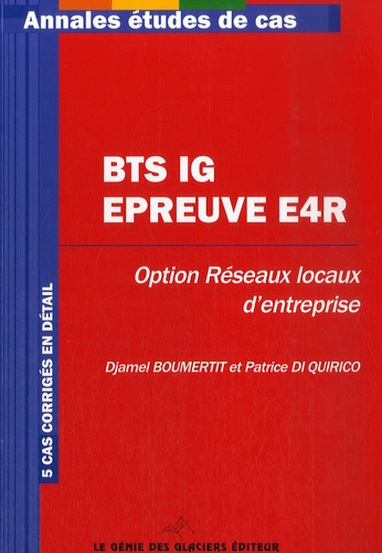 Annales Informatique de gestion, administration et exploitation du réseau, BTS informatique de gesti