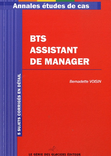 Annales BTS Assistant de Manager