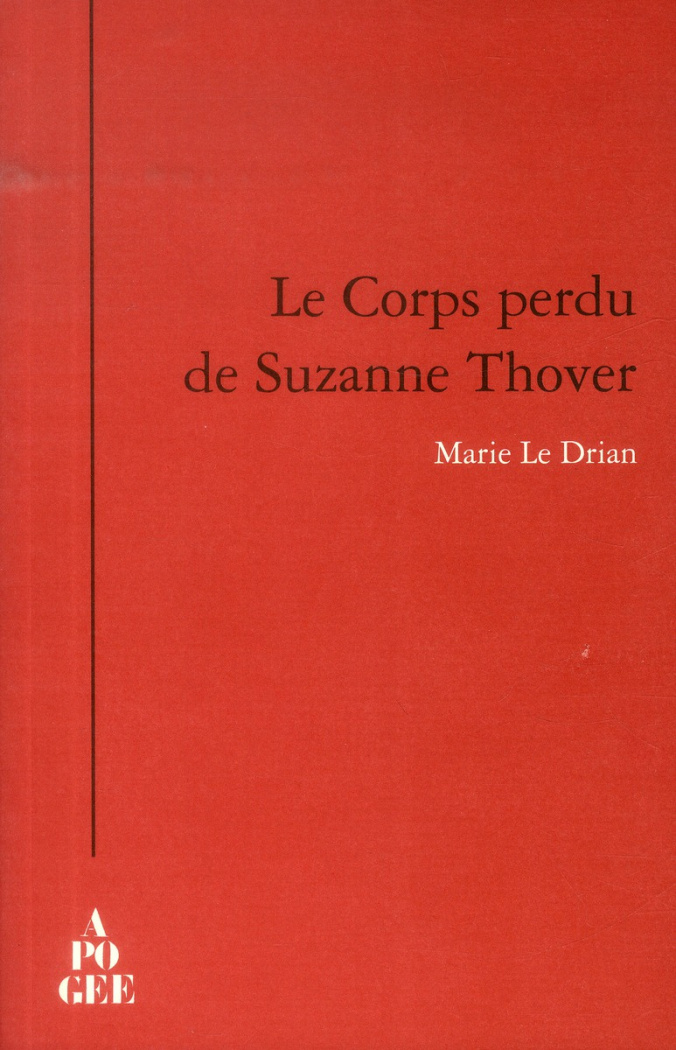 Le corps perdu de Suzanne Thover