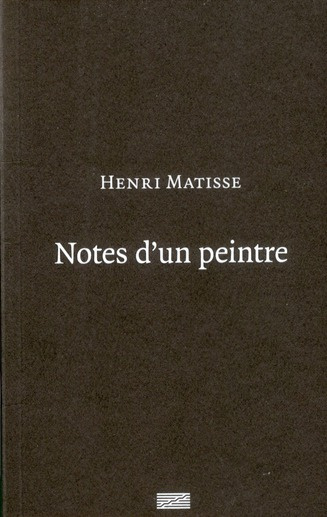 Notes d'un peintre