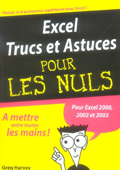 Excel Trucs et Astuces pour les Nuls