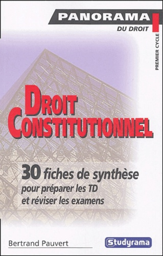 Droit constitutionnel. Théorie générale - Ve République