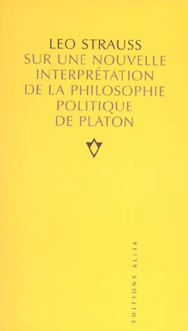 SUR UNE NOUVELLE INTERPRETATION DE LA PHILO. POLITIQUE