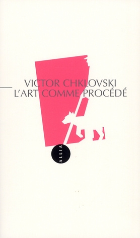 L'art comme procédé