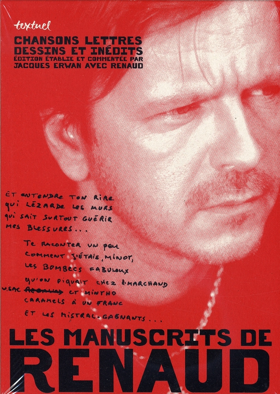 Les manuscrits de Renaud en 2 volumes. Chansons, lettres, dessins et inédits