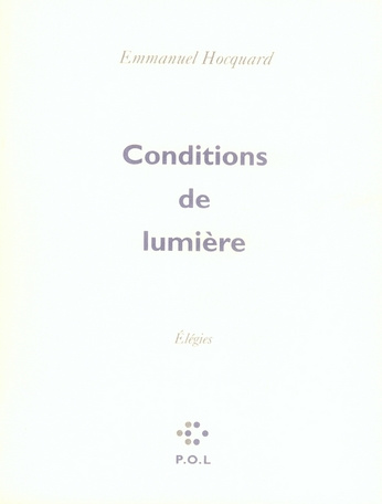 Conditions de lumière