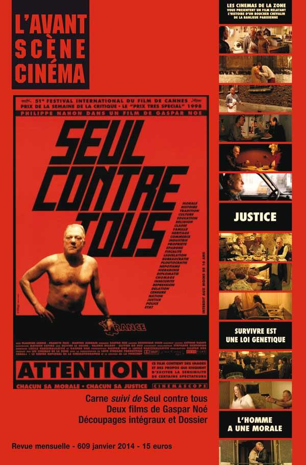 L'Avant-Scène Cinéma N° 609, janvier 2014 : Carne suivi de Seul contre tous. Deux films de Gaspar No