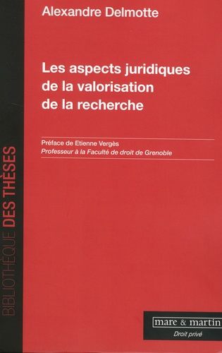 Les aspects juridiques de la valorisation de la recherche