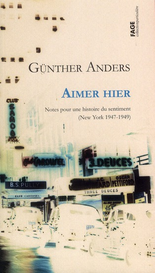 Aimer hier. Notes pour une histoire du sentiment