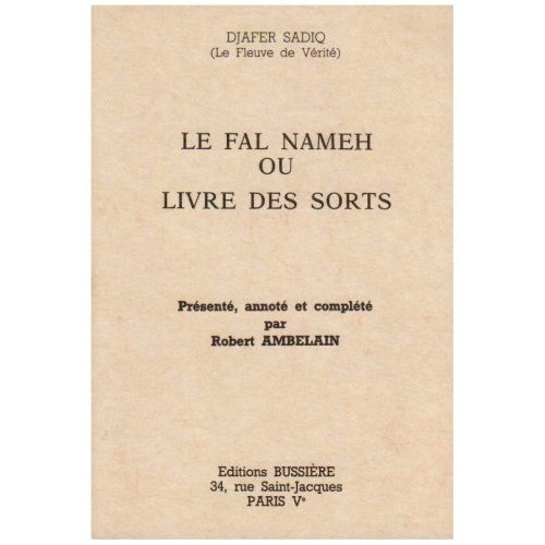 FAL NAMEH OU LIVRE DES SORTS