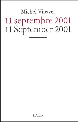 11 septembre 2001. Edition bilingue français-anglais