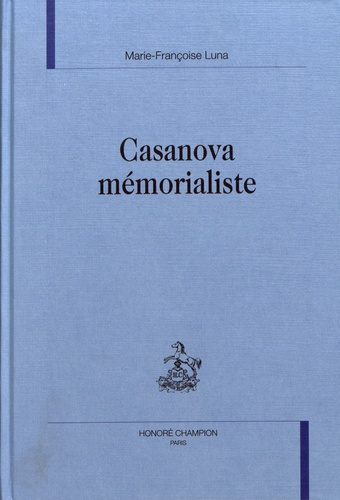 CASANOVA MEMORIALISTE.