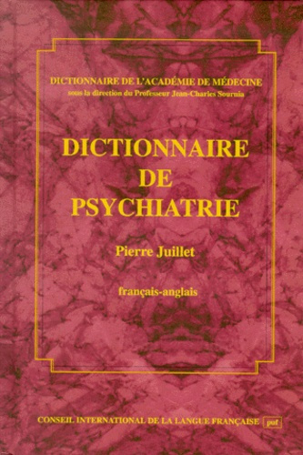 DICTIONNAIRE DE PSYCHIATRIE FR-ANGL.