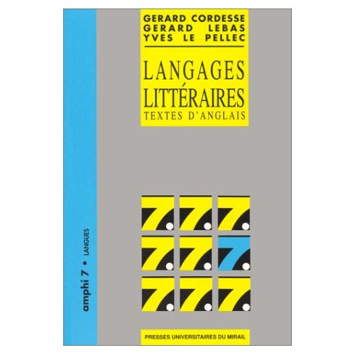 Langages littéraires. Textes d'anglais
