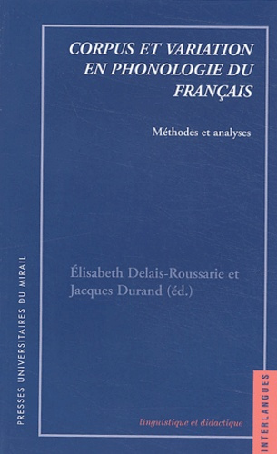 Corpus et variation en phonologie du français. Méthodes et analyses
