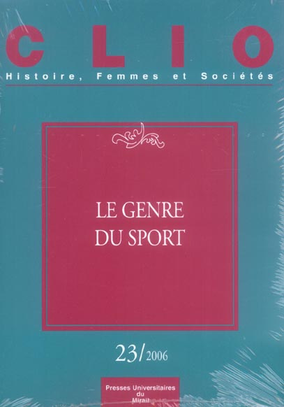 Clio N° 23 : Le genre du sport
