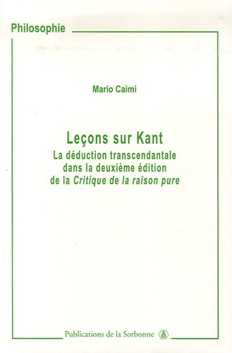 LECONS SUR KANT