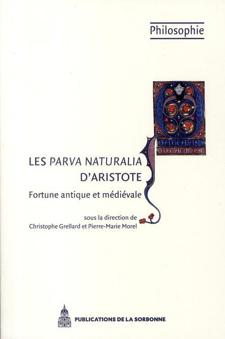 PARVA NATURALIA D ARISTOTE FORTUNE ANTIQUE ET MEDIEVALE
