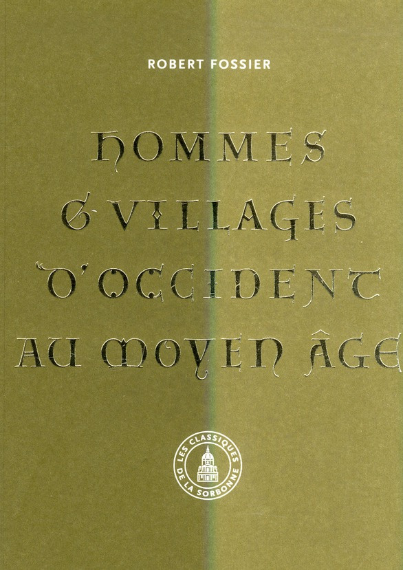 HOMMES ET VILLAGES D OCCIDENT AU MOYEN AGE