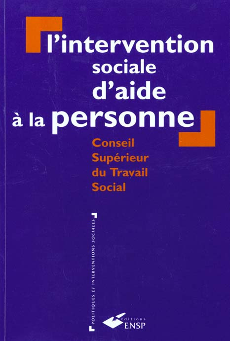 L'intervention sociale d'aide à la personne