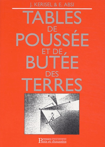 Tables de poussée et de butée des terres