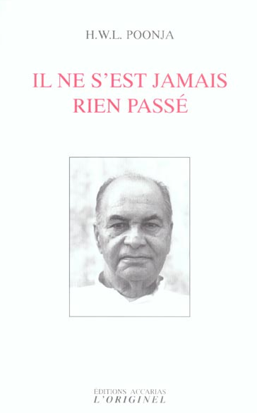 Il ne s'est jamais rien passé. Le Guru et le disciple