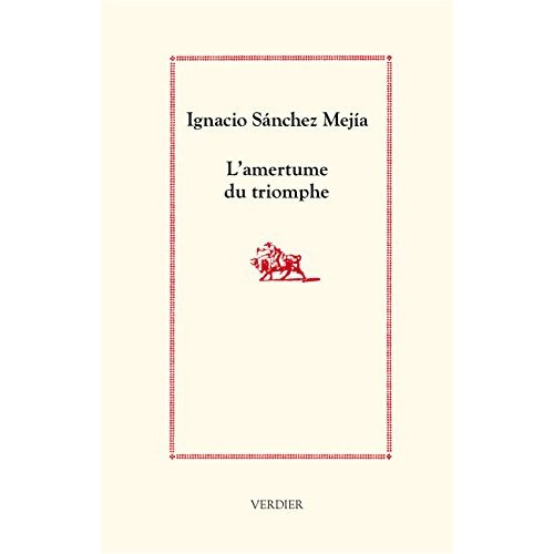 L'amertume du triomphe