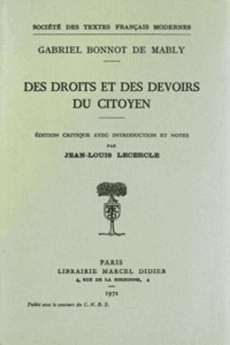 Des droits et des devoirs du citoyen