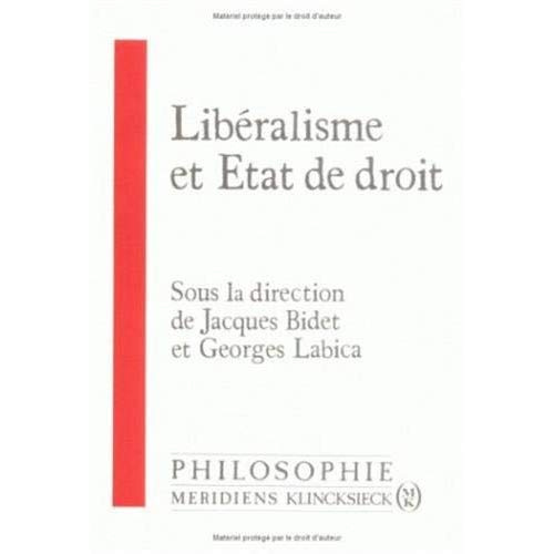 Libéralisme et Etat de droit