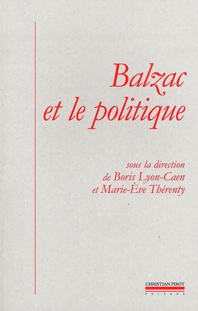Balzac et le politique